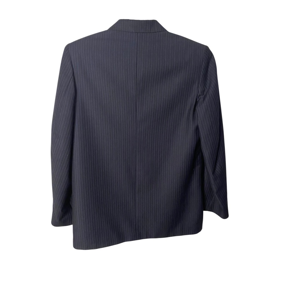Class Club Dillard's Boys Charcoal Grey Pinstripe 3 Button Blazer Suit Jacket 14 - Picture 2 of 5